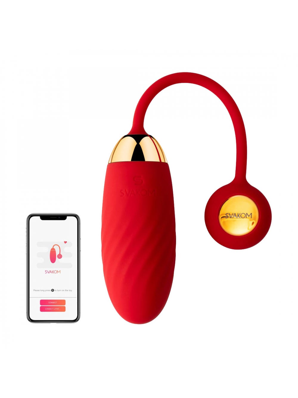 Oeuf vibrant connecté Ella Neo rouge