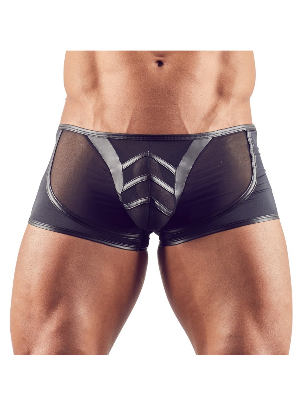 Boxer Bi-Matière Noir