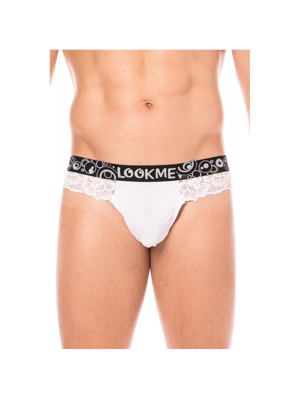 String Tanga LM2006 Dentelle Blanc