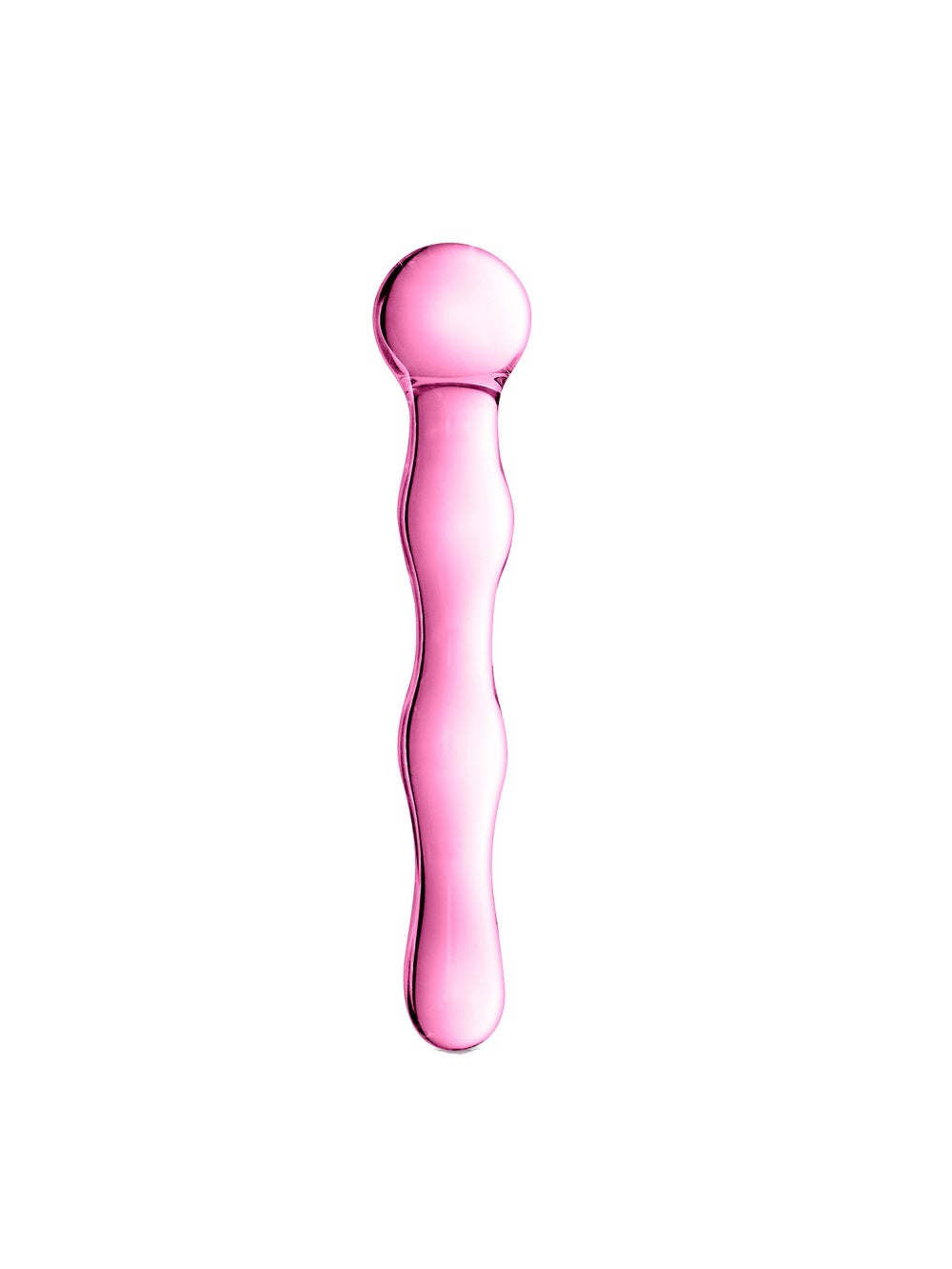 Dildo en Verre Ondulé Point G Glossy N°10