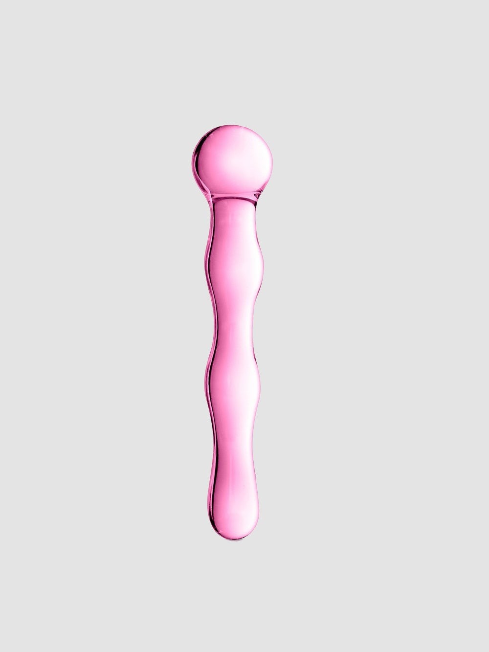 Dildo en Verre Ondulé Point G Glossy N°10