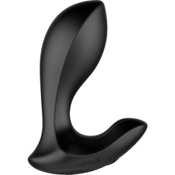 - Duo Plug Anale Débutant avec Télécommande Moyenne - Noir