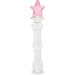 Gode godemichet en verre Sweet Star gode vaginal ou anal homme ou femme - Rose