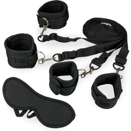 Attaches de lit BDSM et masque pour les yeux Blind Trust