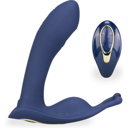 Vibromasseur vibro homme gode anal Stimulateur de prostate tapoteur Envy - Bleu foncé