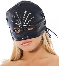 Masque ouvert cuir nappa