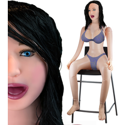 Poupée gonflable réaliste assise Cassandra