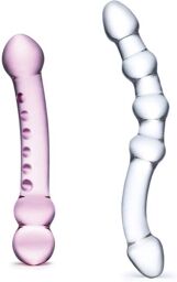 Gläs Kit 2 Godes en Verre Double Pleasure Set Transparent