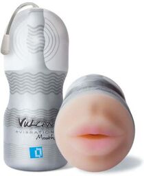 Masturbateur Vibrant Love Skin Ripe Mouth Argenté