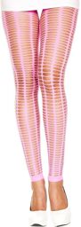 Leggings rose fluo moulant ajouré petits trous Rose