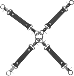 Croix d'Attaches pour Menottes - Collection Venice - Noir