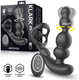 Klark Plug anal ondulant et vibrant avec télécommande