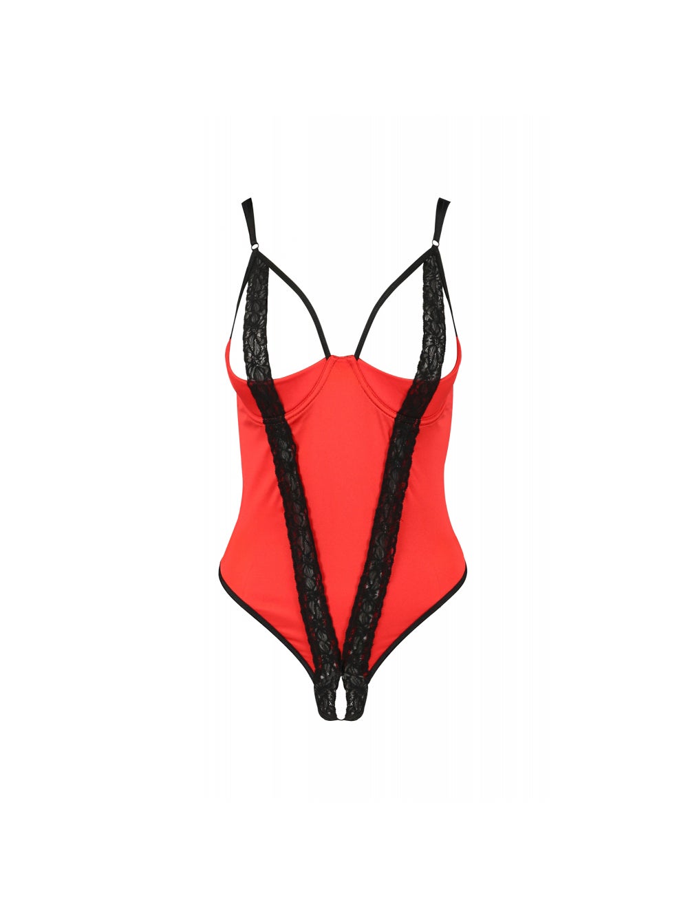 Body Femmina Ouvert Devil Collection Rouge