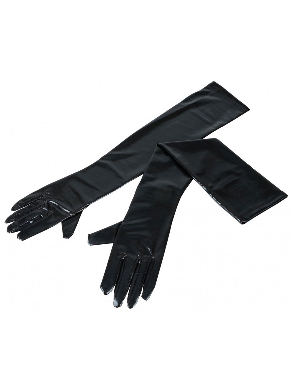 Gants Extra-Longs Wetlook Noirs