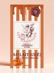 Tablette Aphrodisiaque Chocolat au Lait Éclats de Caramel - 100g