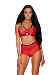 Ensemble Leatheria 2 pièces rouge Rouge