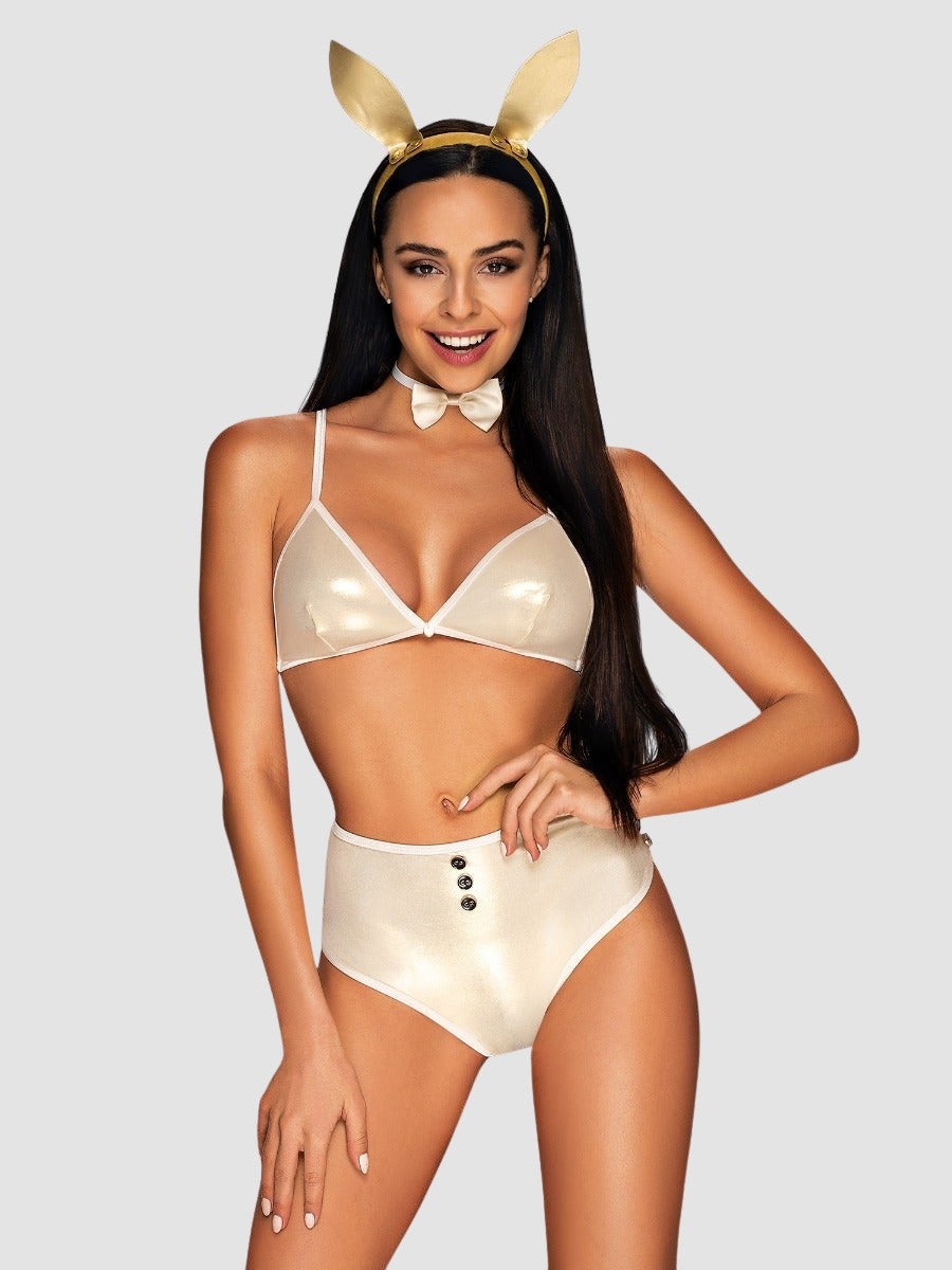 Costume 4 Pièces Lapine Neo Goldes