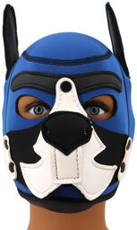 Cagoule Puppy Fox Néoprène Bleu-Blanc