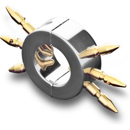 Anneau Cockring Métallique Ball With Spikes