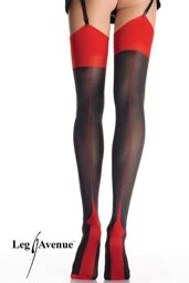 Bas Cubains en Rouge et Noir réf: 9705 Noir et rouge