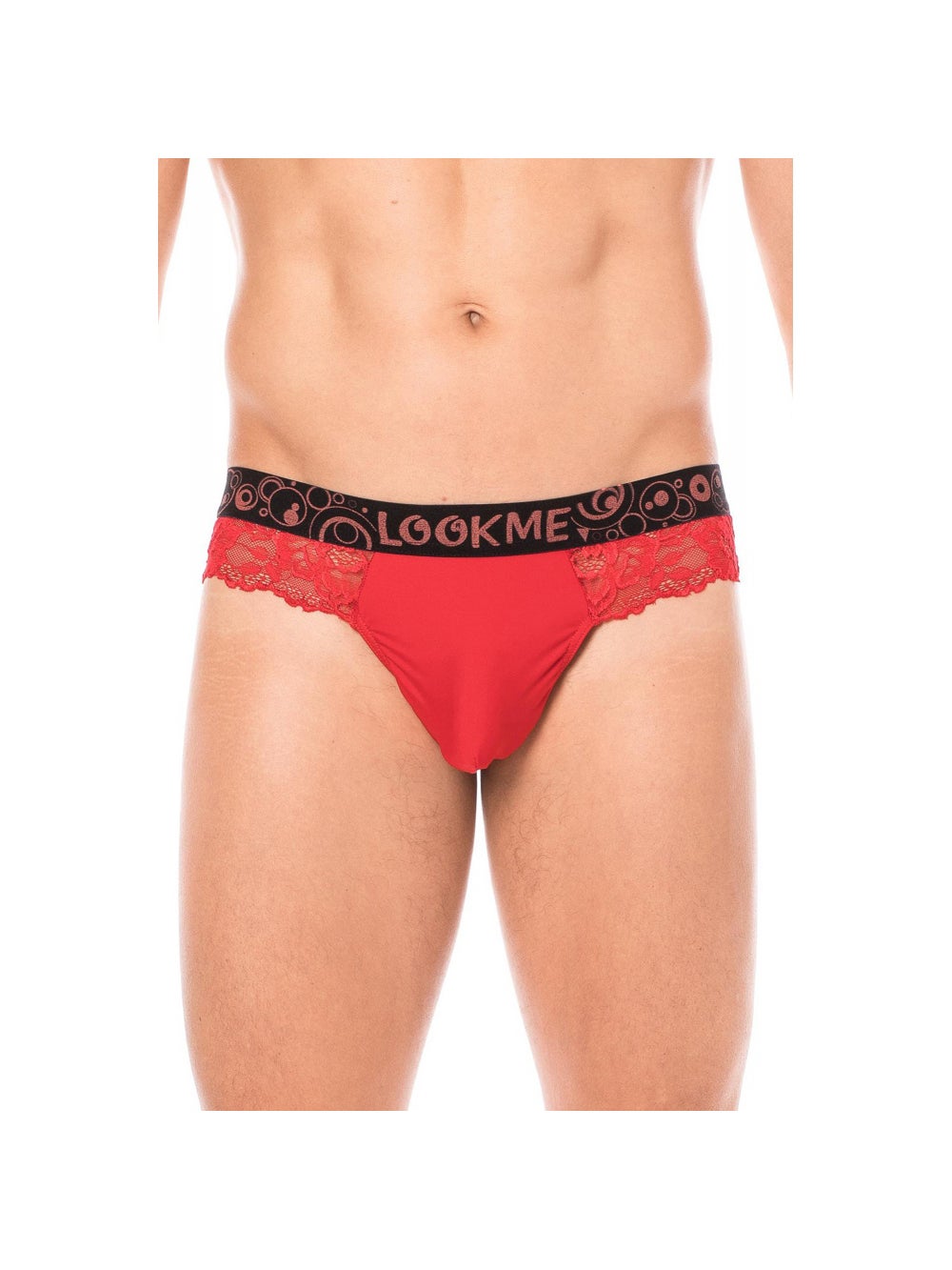 String Tanga LM2006 Dentelle Rouge