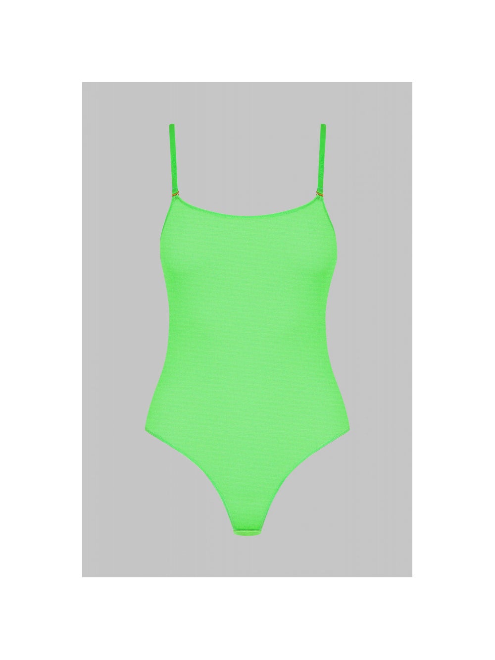Body String Corps à Corps Néon Vert Fluo