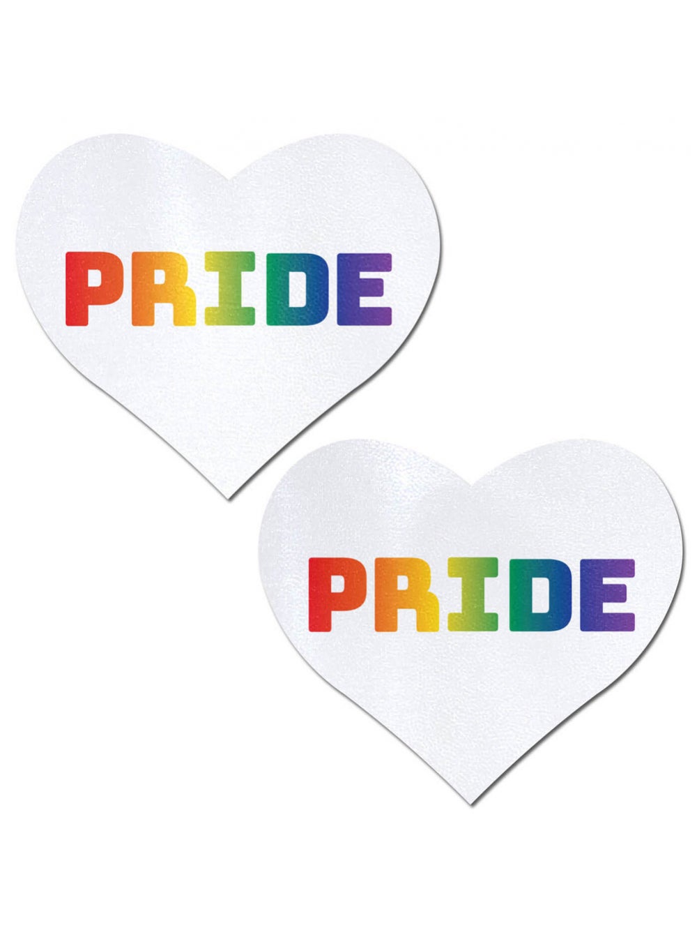 Caches-Tétons Love Coeur Blanc Pride