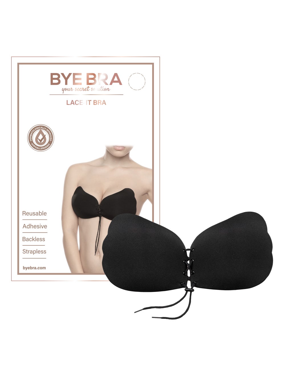 Soutien-Gorge Adhésif Lace-it Bra Noir