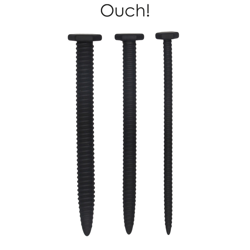 Set de 3 plugs urétraux Grandes Vis