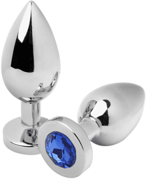 plug anal bleu diamant moyen 7,62cm