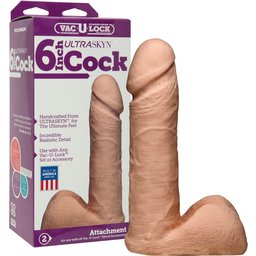 Gode Réaliste Vac-U-Lock 17 cm en Ultraskin