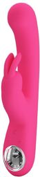 Lamar - Vibrateur Lapin avec affichage digital LED - Rose