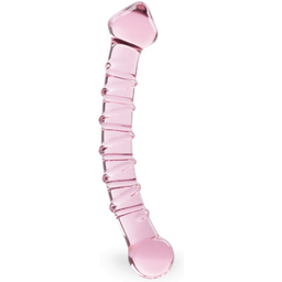Gode godemichet en verre Swirling gode vaginal ou anal homme ou femme - Rose