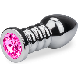 Bijou anal rosebud annelé XL - 8 coloris