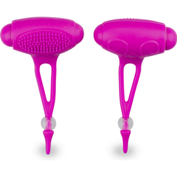 Duo de pinces à seins vibrantes silicone