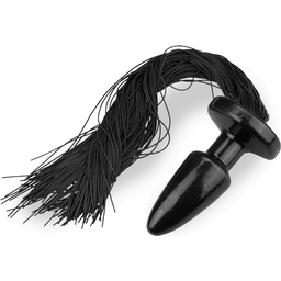 Plug anal à lanières en silicone