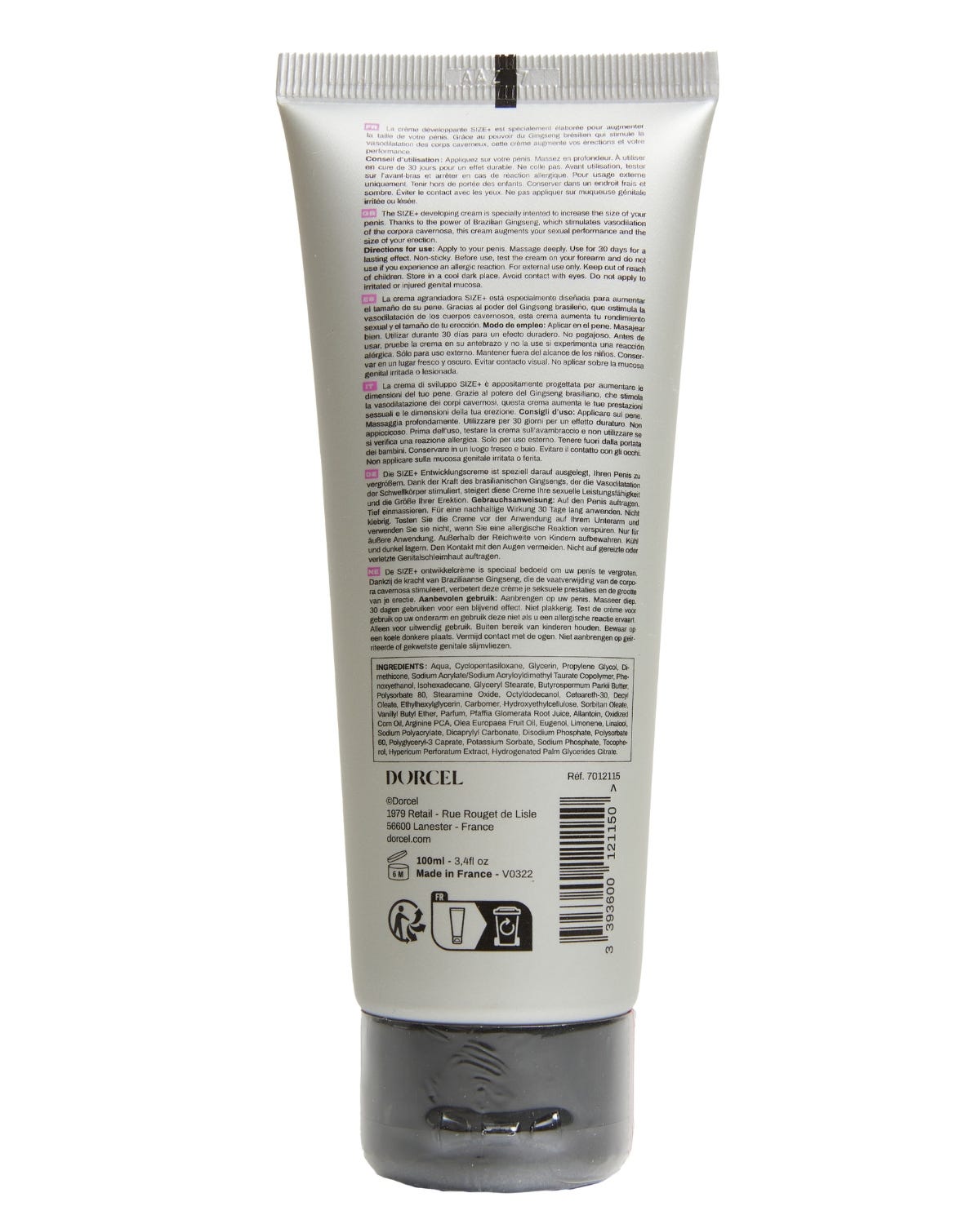 Crème Développante Size + Dorcel