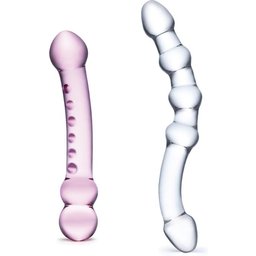 Glas - Pleasure Set Double Pleasure Glass Dildo Set