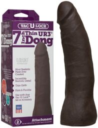 Gode Black Vac-U-Lock Thin Dong en UR3