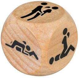 Dé Coquin en Bois Get Lucky Beige