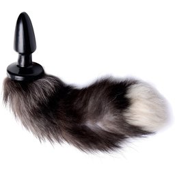 Grey Fox Tail Plug Anal