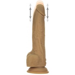 Godemiché réaliste à va-et-vient avec télécommande - 23 cm