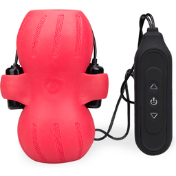 Masturbateur Vagin Réaliste Artificiel Vaginette vibrante double entrée Supernova - Rouge