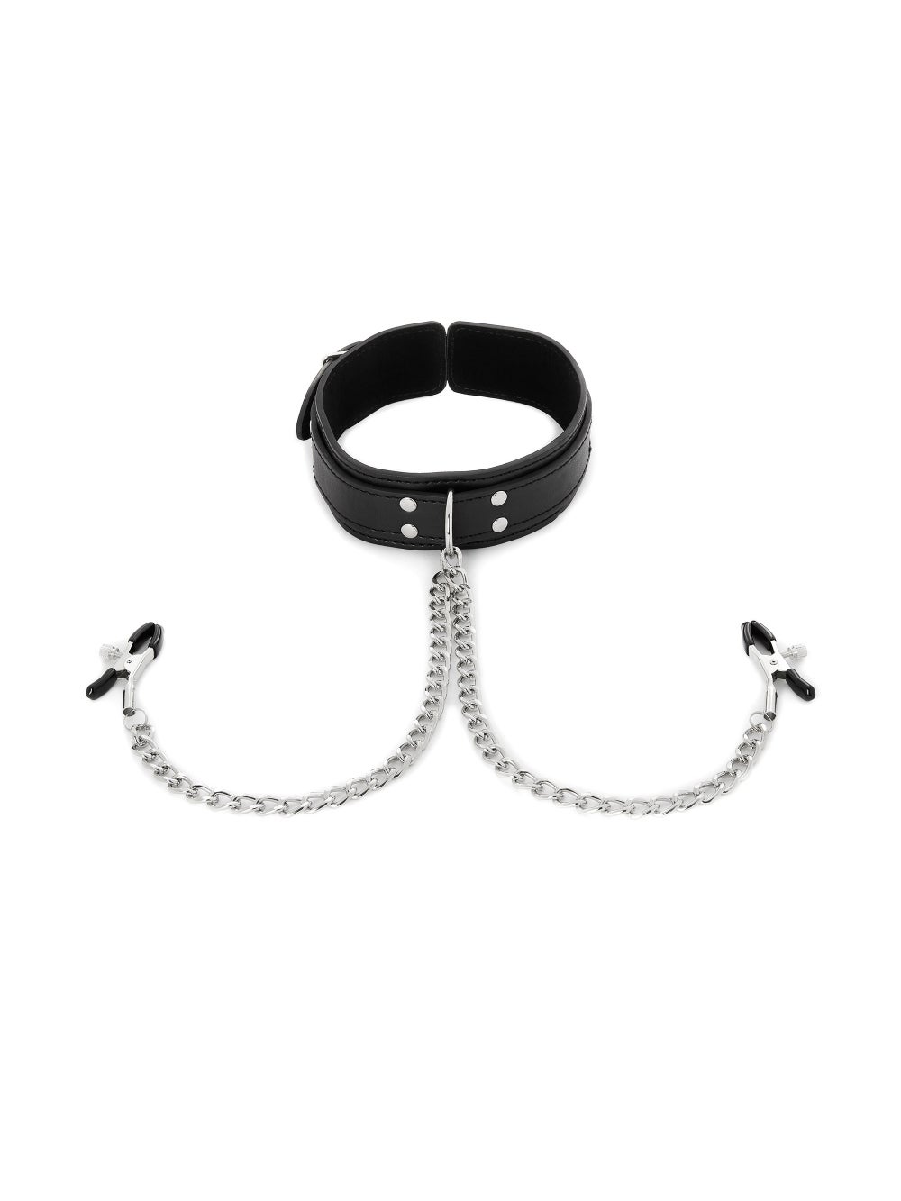 Collier avec Pinces à Tétons Soumission