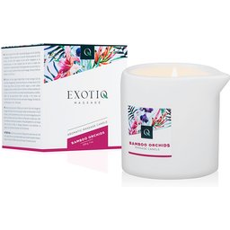 Bougie de massage orchidées en bambou Exotiq - 200 g