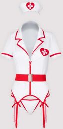Costume Infirmière Coquine Fantasy 3 Pièces GT Blanc
