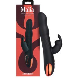 Malia par Adam & Eve - Vibromasseur rabbit va-et-vient - Noir
