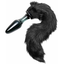 Midnight Fox Tail Plug Anal en Verre