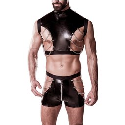 Men Ensemble Wetlook avec Chaînes