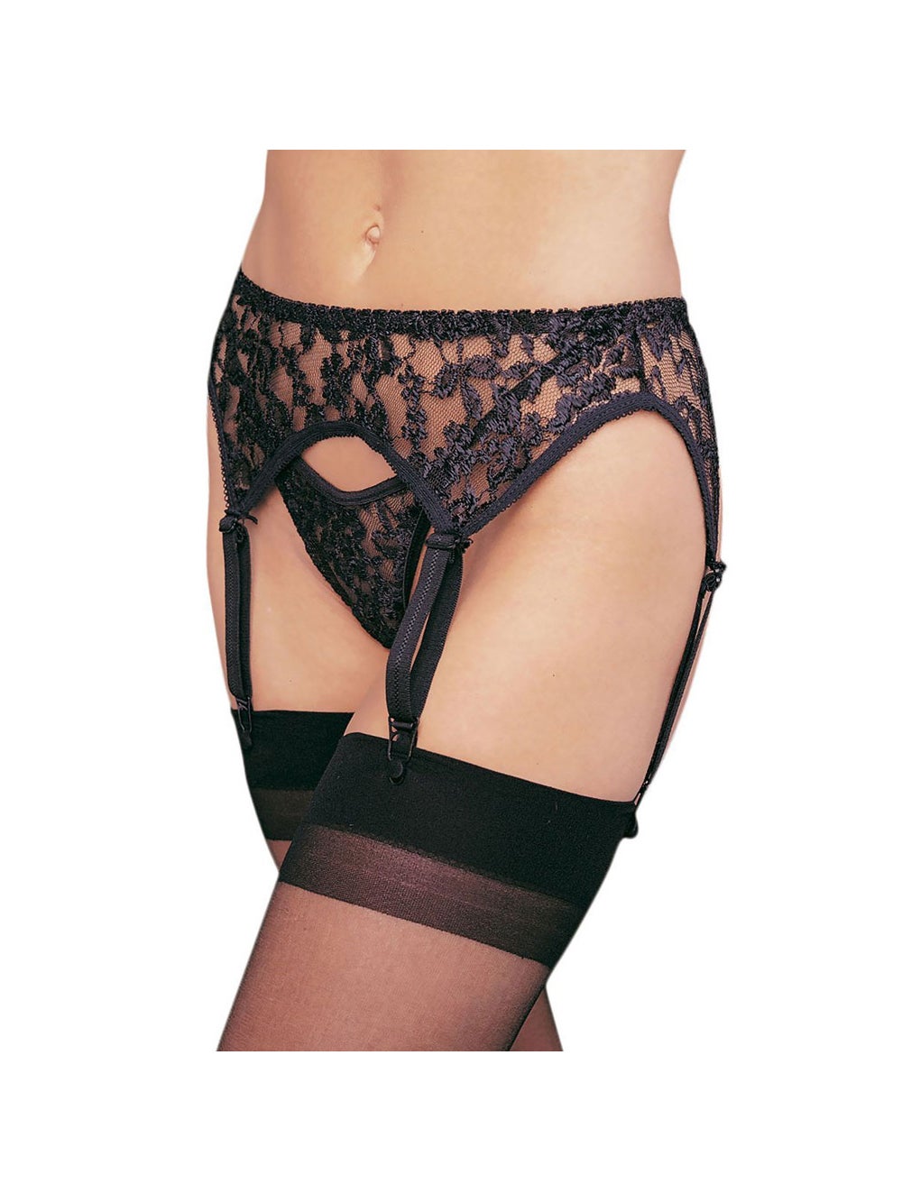 Ensemble 8888Q Dentelle Porte-Jarretelles & String GT